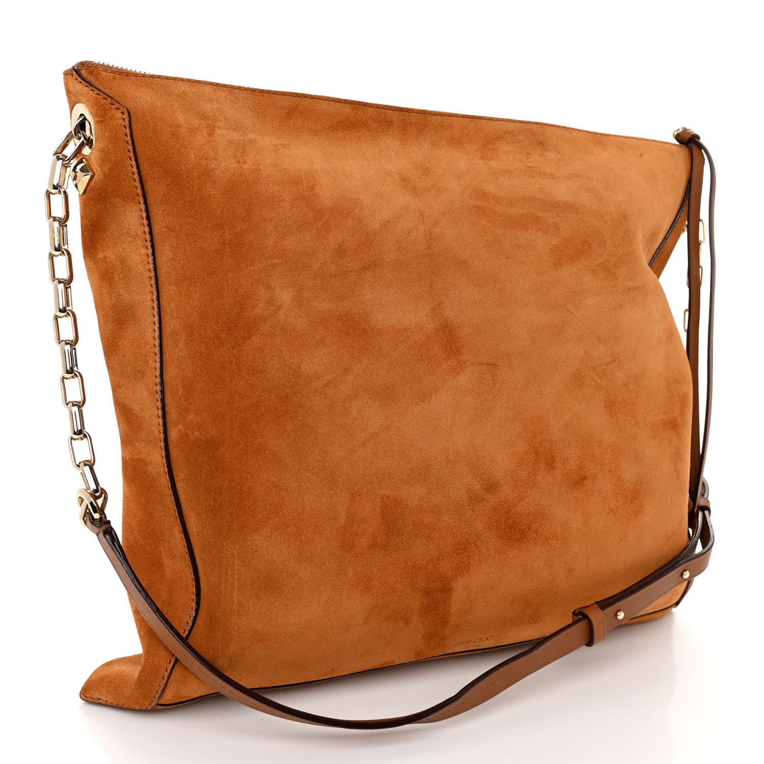 Jimmy Choo Suede Varenne Shoulder Bag Cuoio 3 of 9