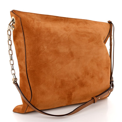 Jimmy Choo Suede Varenne Shoulder Bag Cuoio 3 of 9