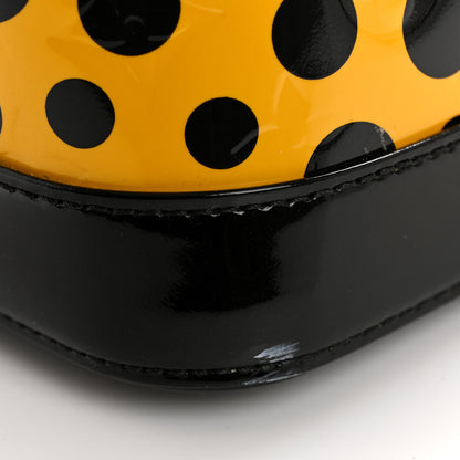 Louis Vuitton Vernis Kusama Infinity Dots Lockit MM Yellow 10 of 10