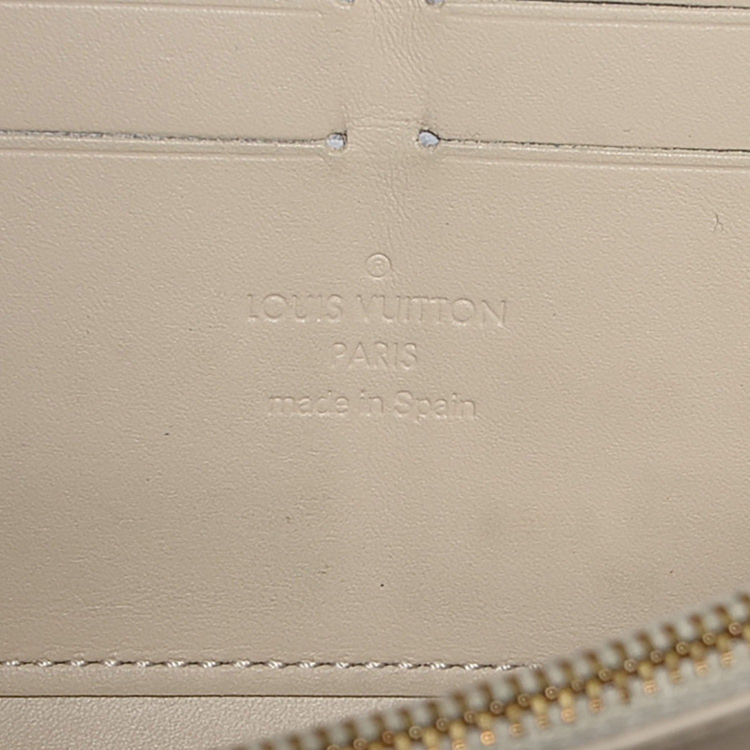 Louis Vuitton Vernis Leopard Zippy Wallet Blanc Corail 6 of 7