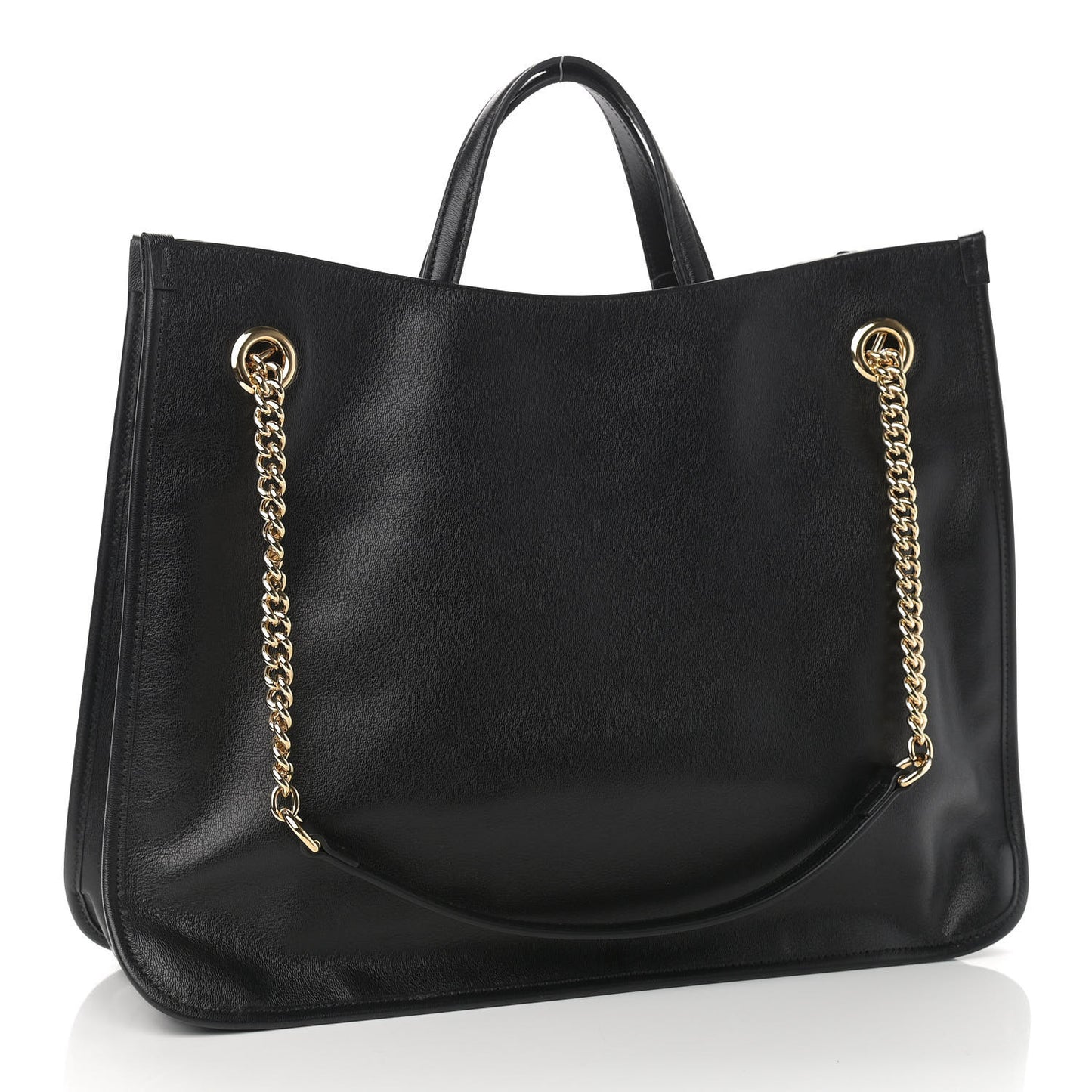 Calfskin Large Horsebit 1955 Tote Bag Black