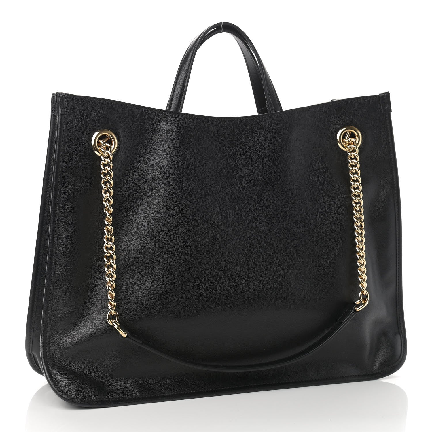 Gucci Calfskin Large Horsebit 1955 Tote Bag Black 3 of 12