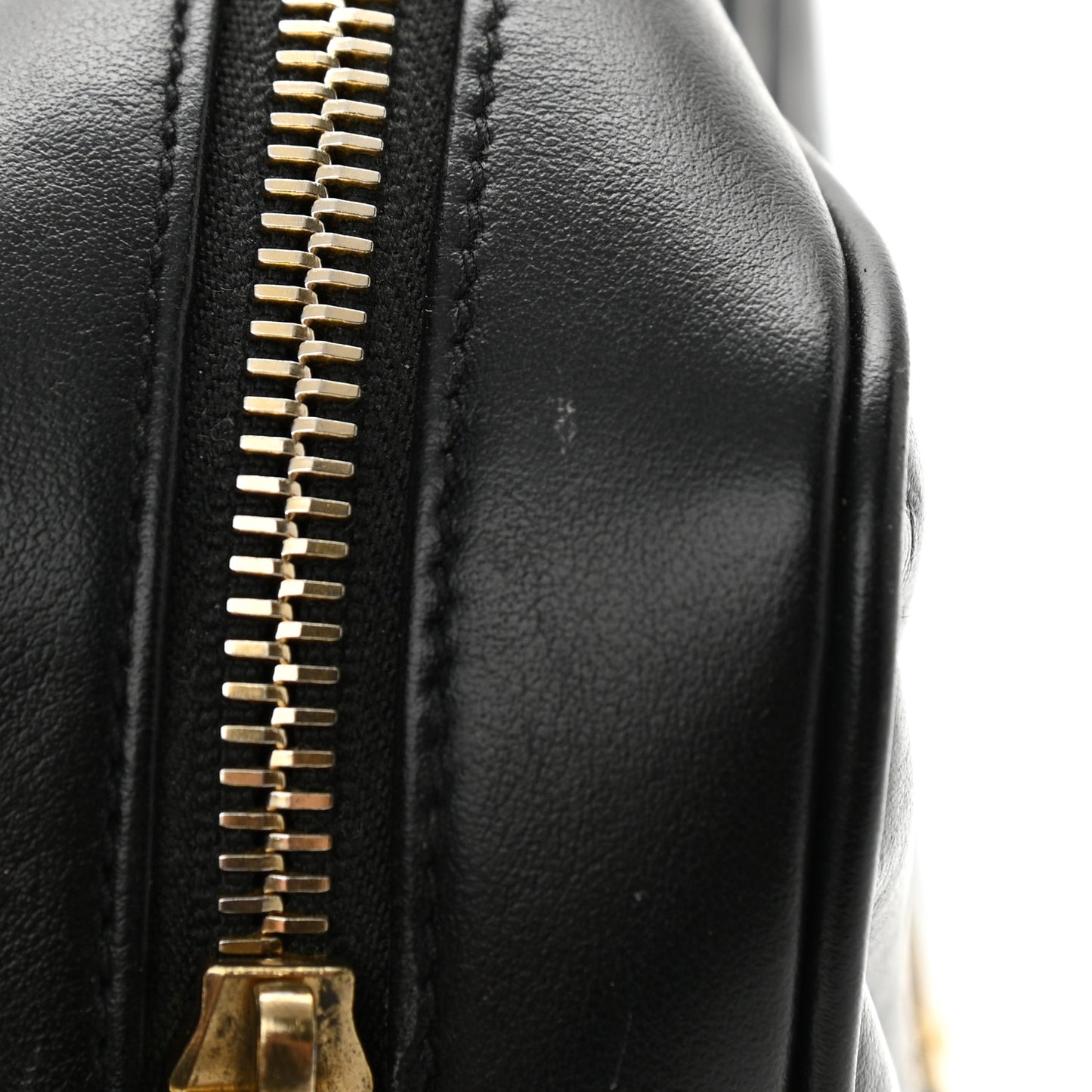 Calfskin Matelasse Monogram Lou Camera Bag Black