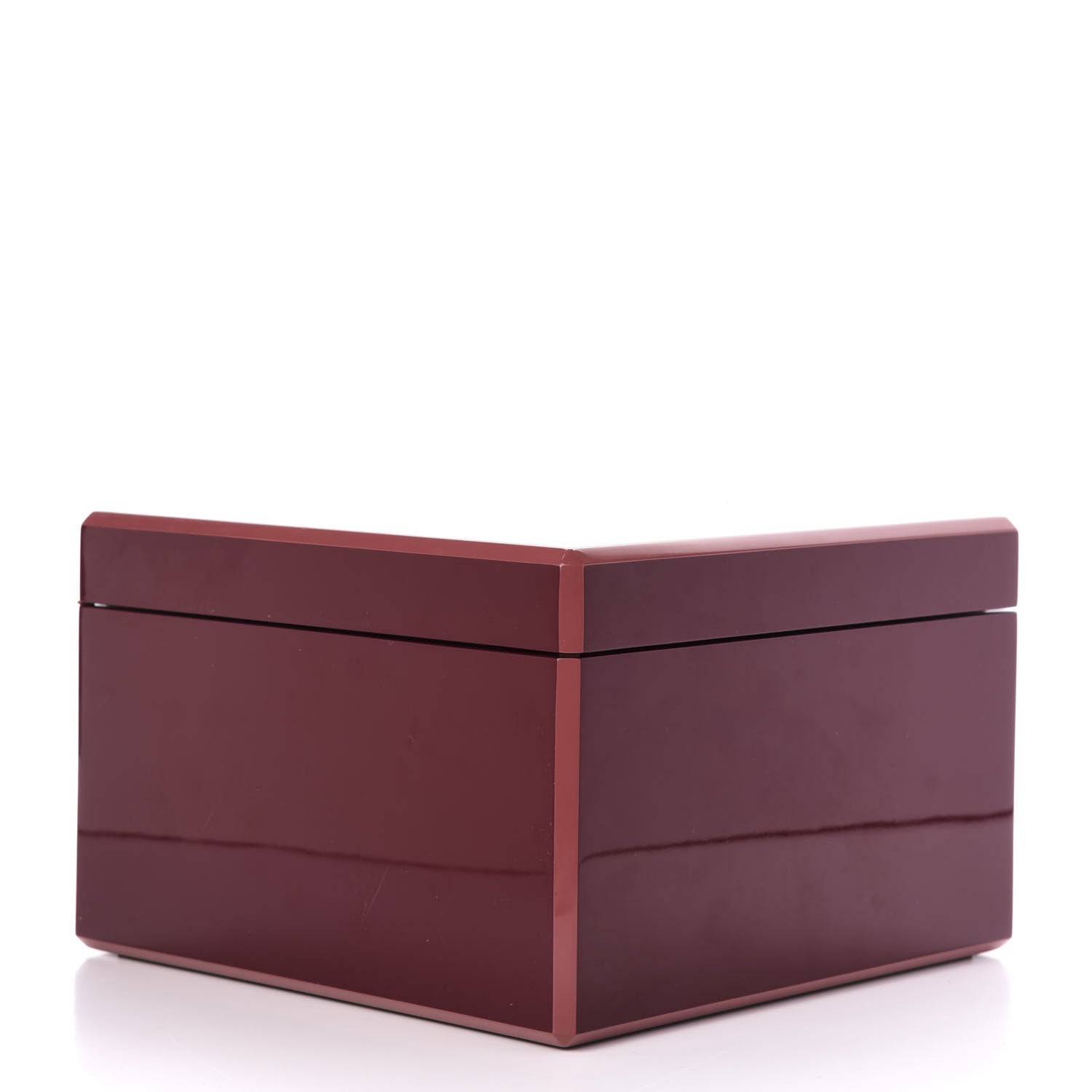 Hermes Lacquered Wood Smooth Taurillon Facettes Jewelry Box 9 of 11