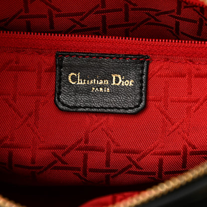 Christian Dior Lambskin Cannage Medium Lady Dior Black 5 of 10