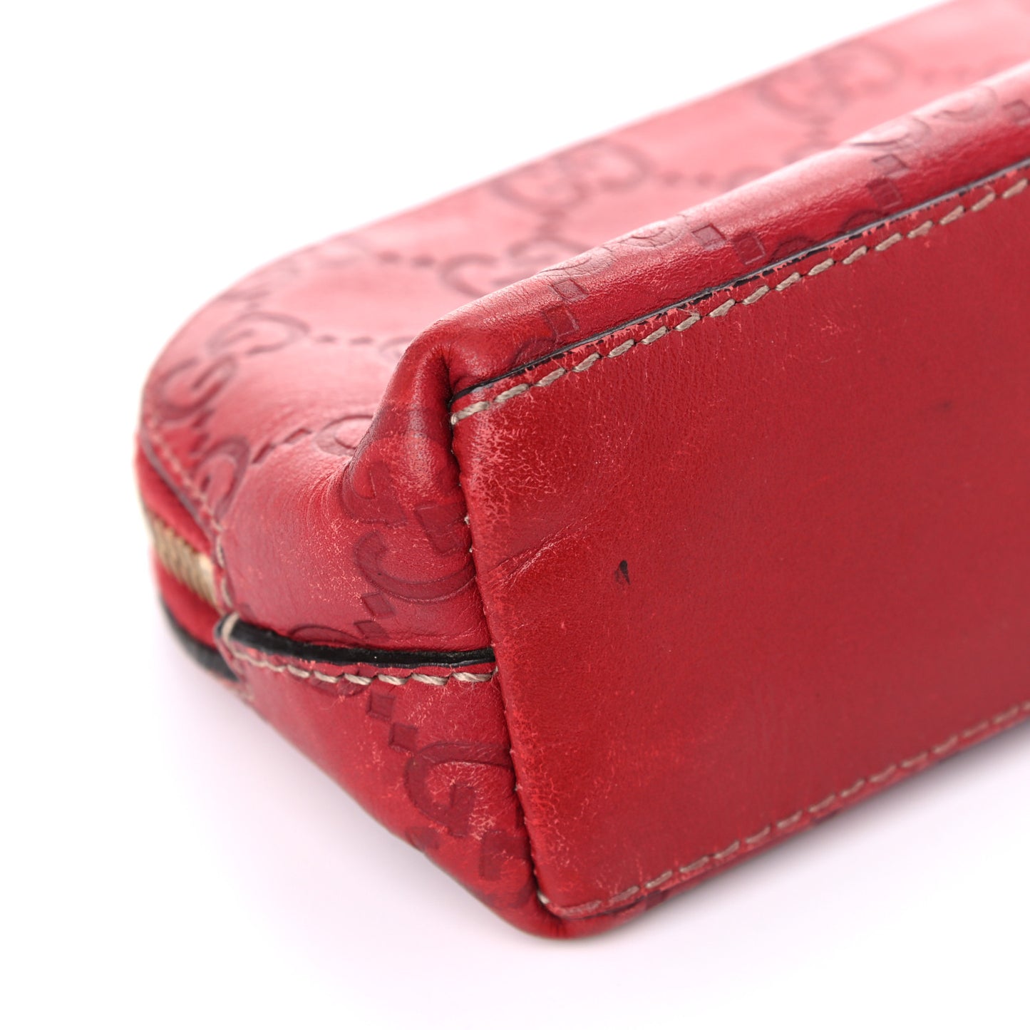 Guccissima Small Cosmetic Pouch Red