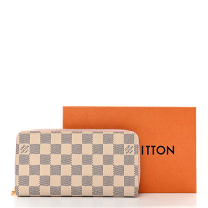 Louis Vuitton Damier Azur Zippy Wallet Rose Ballerine 7 of 7