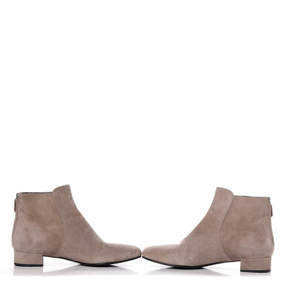 Prada Suede Ankle Boots 39.5 Grey 6 of 12