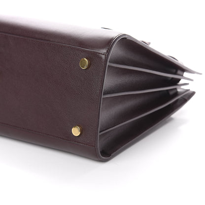 Saint Laurent Calfskin Small Sac De Jour Bordeaux 6 of 8