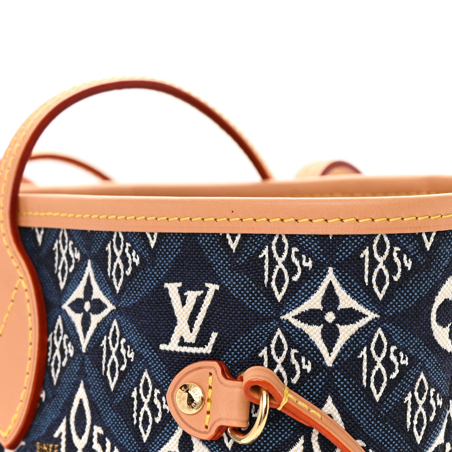 Louis Vuitton Jacquard Since 1854 Neverfull MM Blue 12 of 15