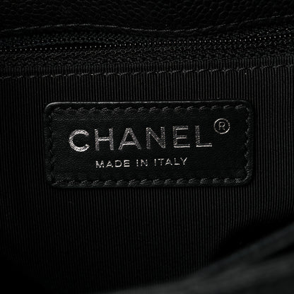 Chanel Caviar Quilted Medium Rock In Rome Single Flap Black 5 of 10