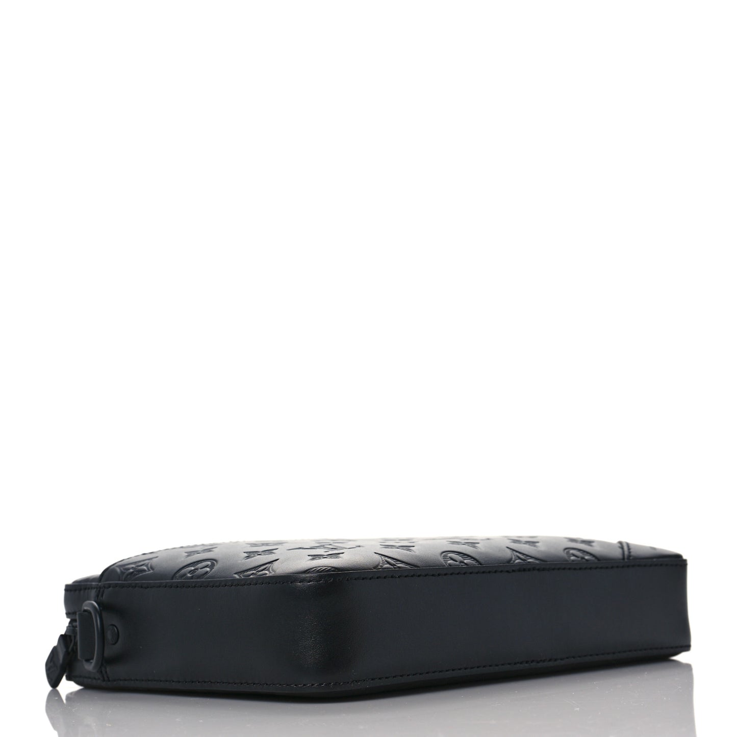 Calfskin Monogram Shadow Duo Messenger Black