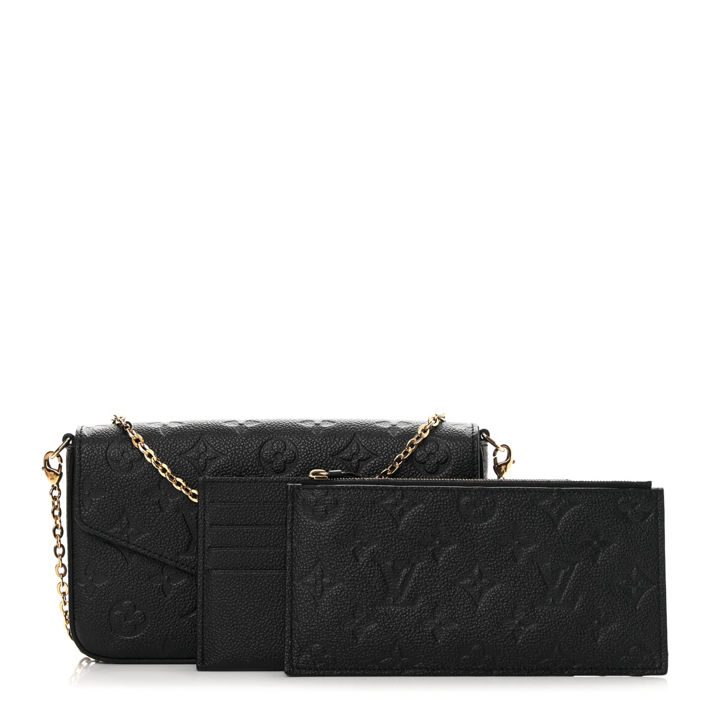 Empreinte Pochette Felicie Chain Wallet Black