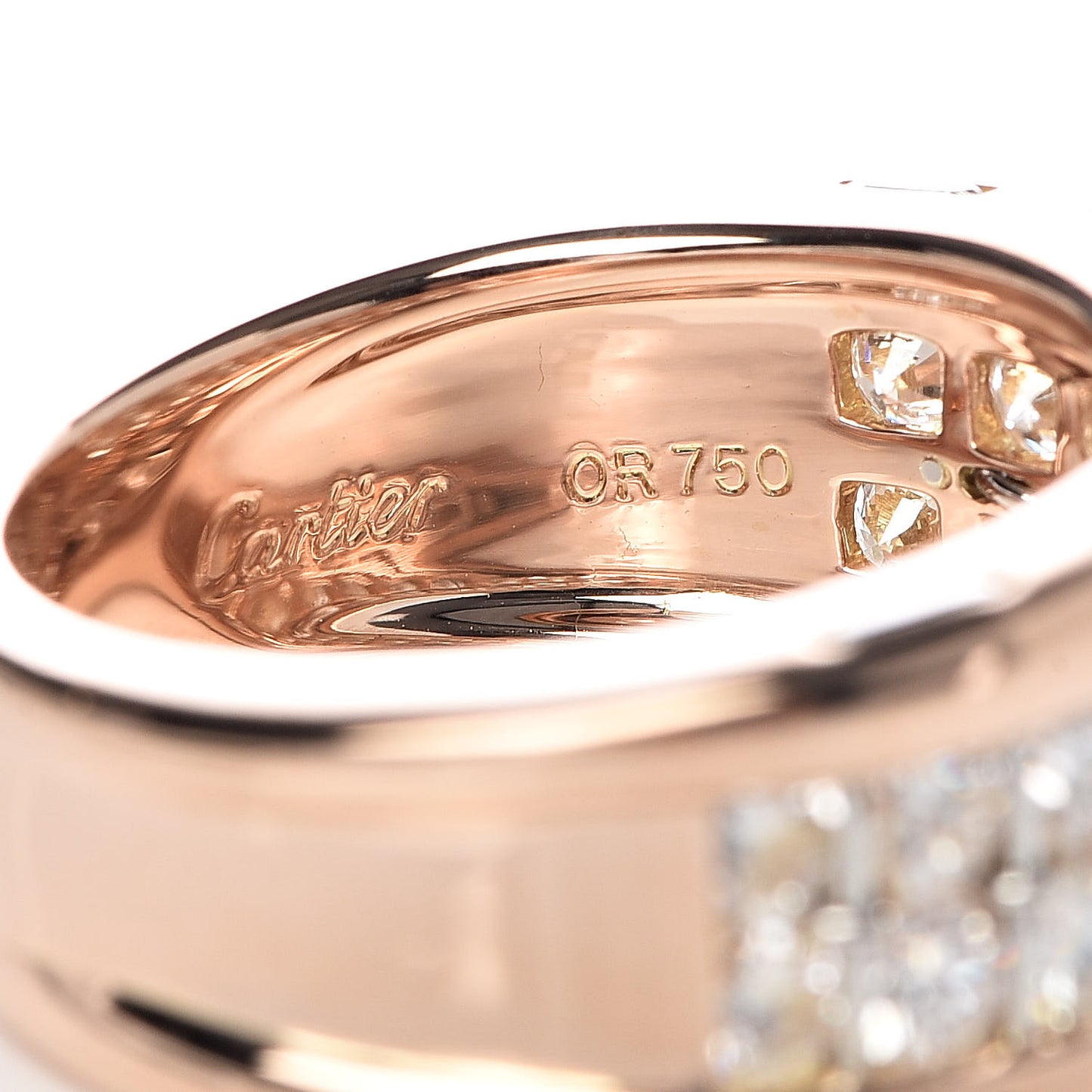18K Pink White Gold Diamond Serenade Ring 51 5.75