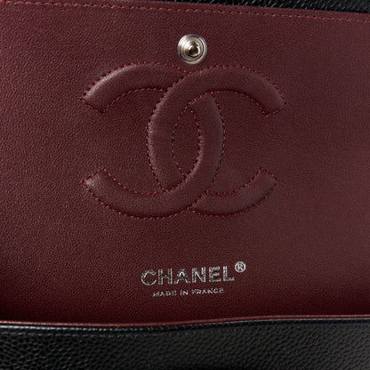 Chanel Caviar Quilted Medium Double Flap Black 6 of 12