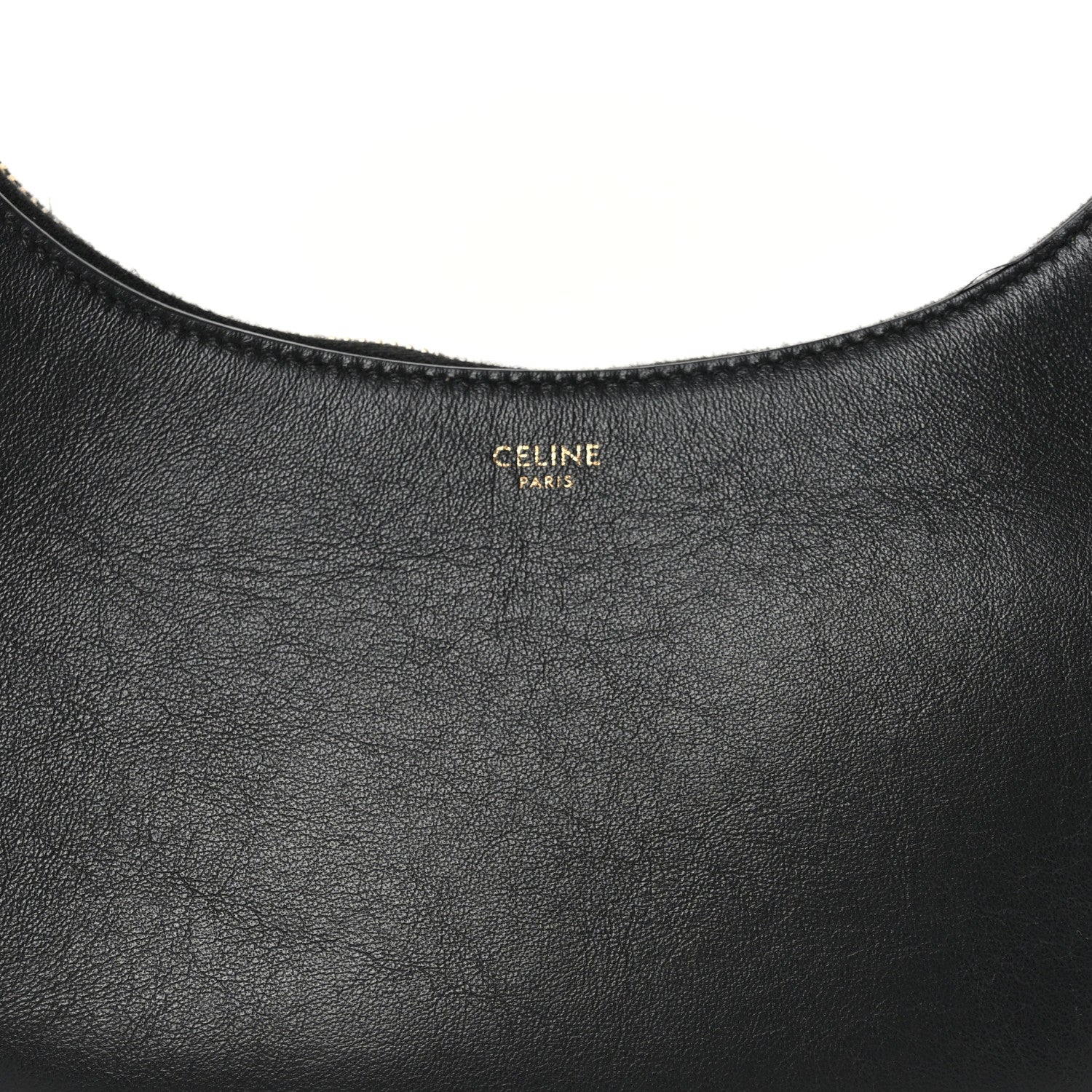 Celine Smooth Calfskin Medium Strap Ava Shoulder Bag Black Tan 7 of 9