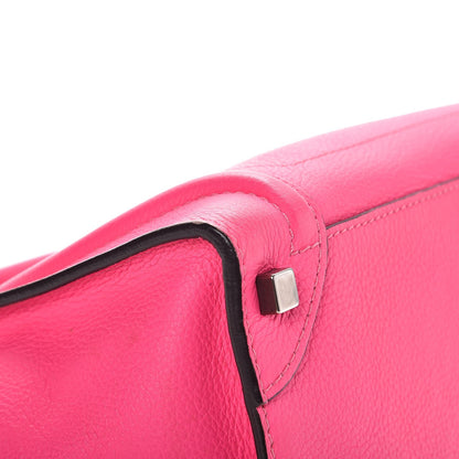 Celine Drummed Calfskin Micro Luggage Fluo Pink 11 of 13