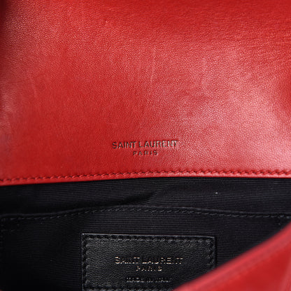 Saint Laurent Lambskin Patchwork Monogram Small Jamie Red 7 of 22