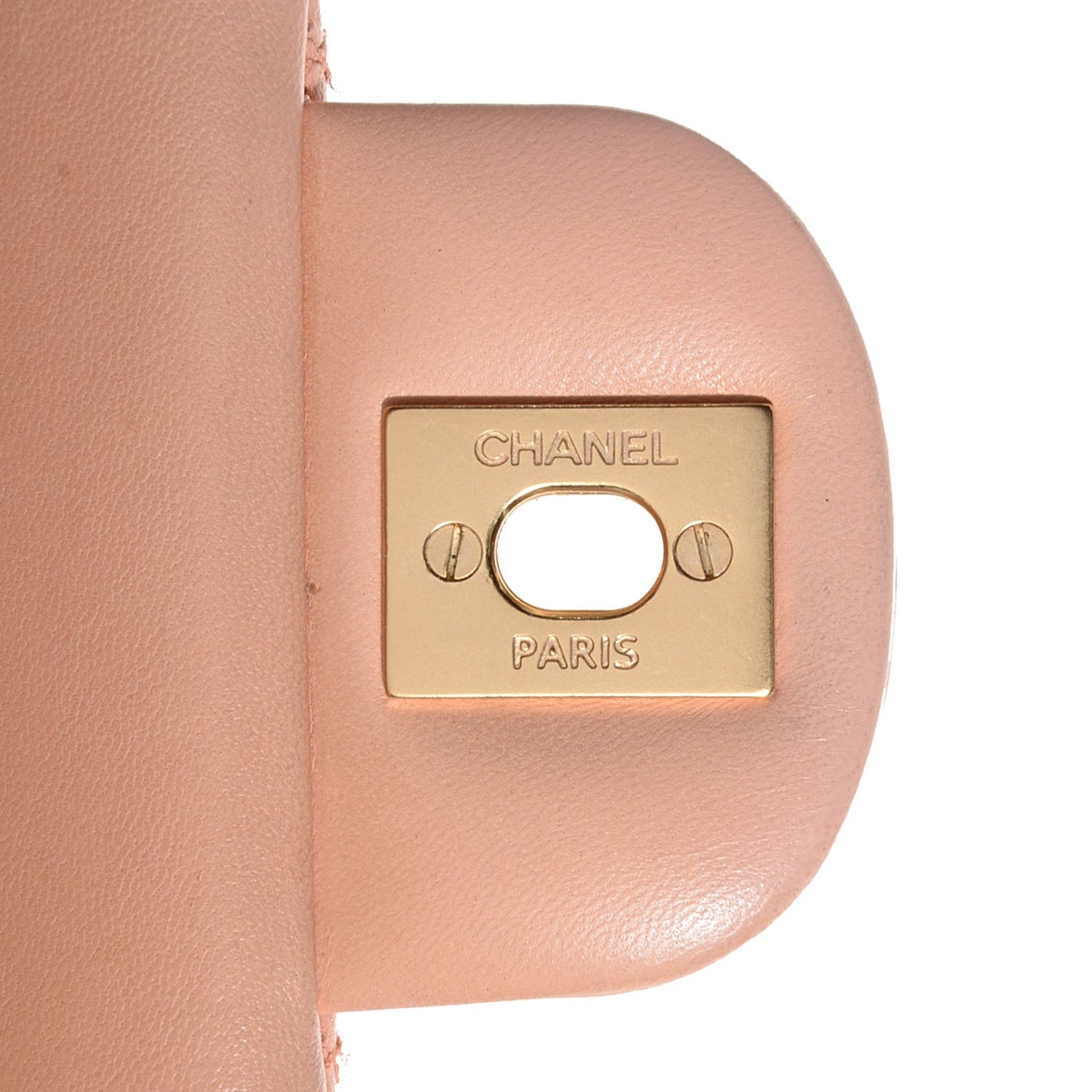 Lambskin Quilted Medium Double Flap Pink