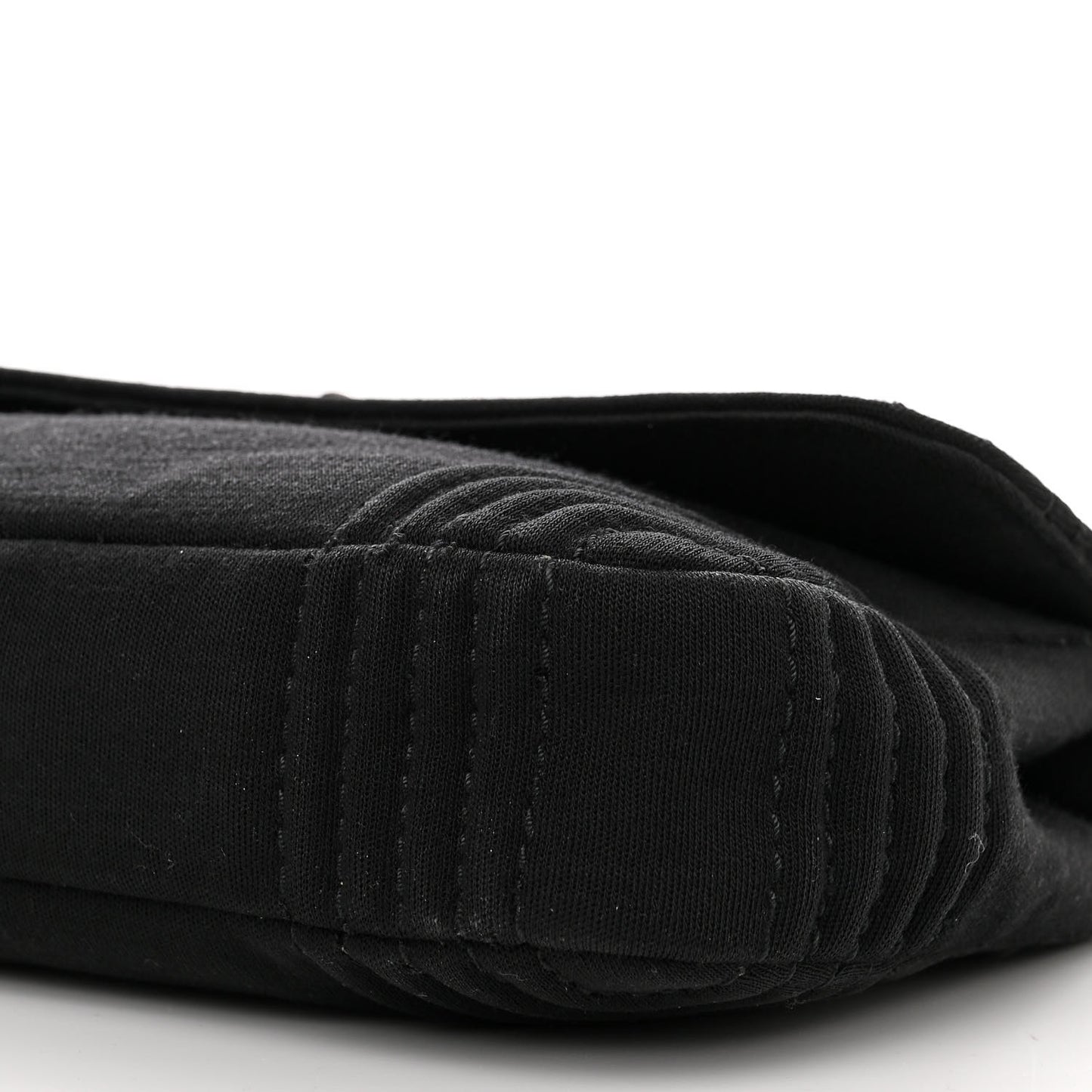 Jersey Quilted Single Flap Black