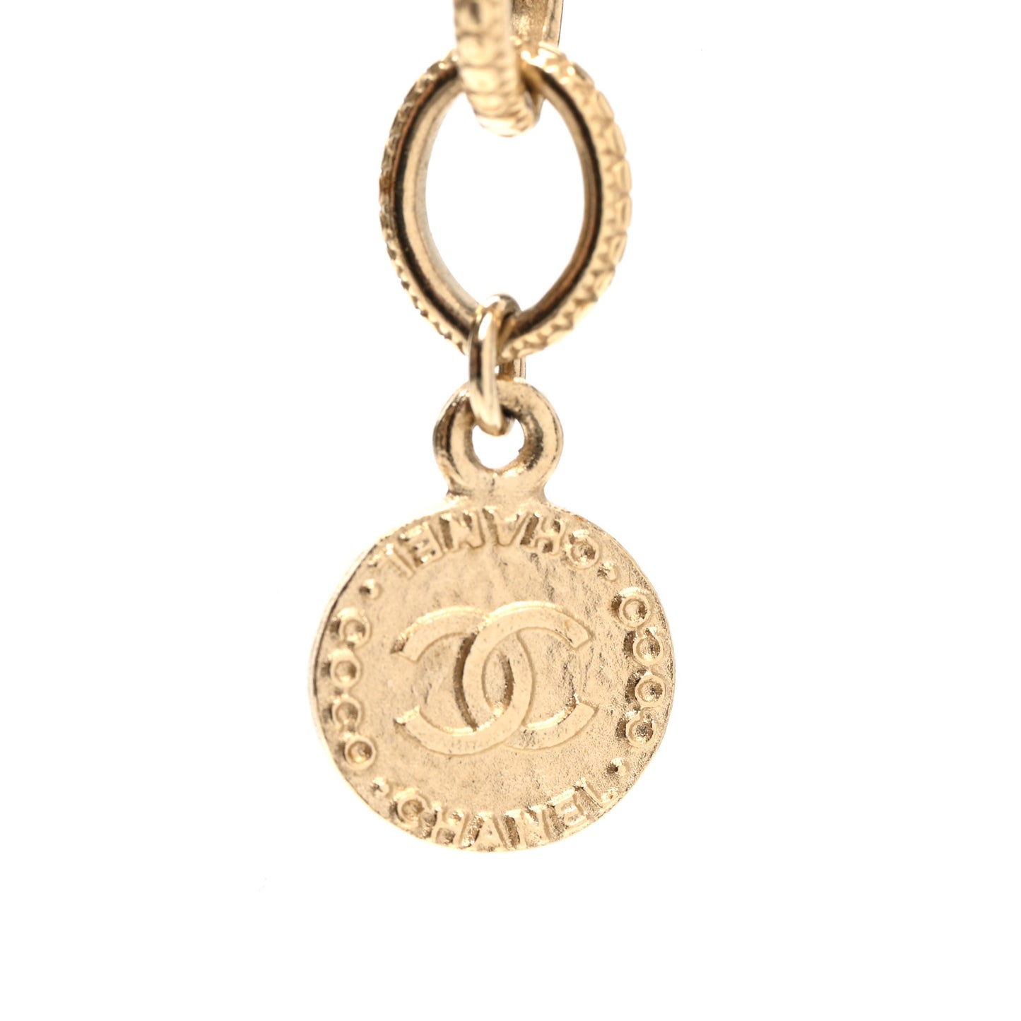 Pearl CC 100th Anniversary Necklace Light Gold