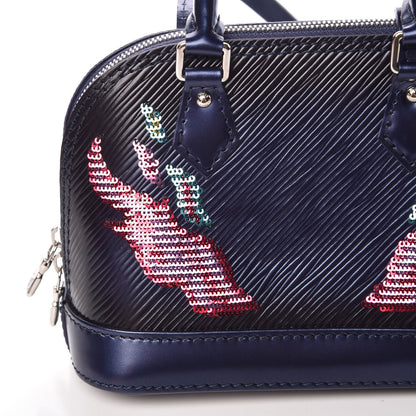 Louis Vuitton Epi Sequins Flame Alma Nano Blue Nuit 9 of 12