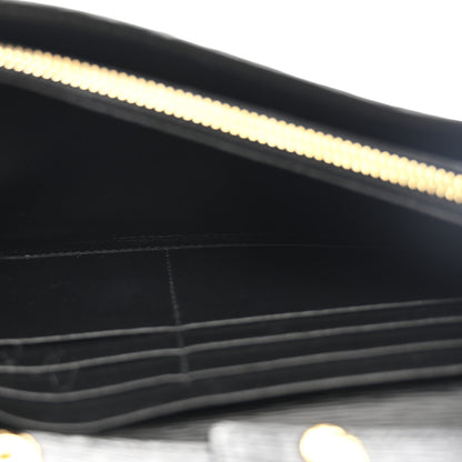 Prada Vitello Move Metal Oro Chain Wallet Black 6 of 10