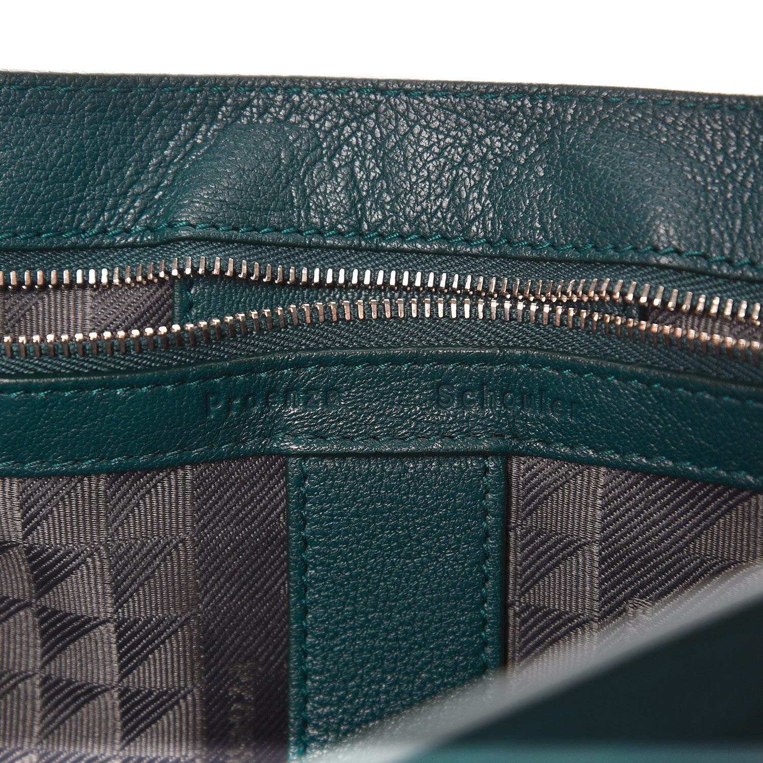 Proenza Schouler Lambskin Medium PS1 Satchel Dark Teal 7 of 9