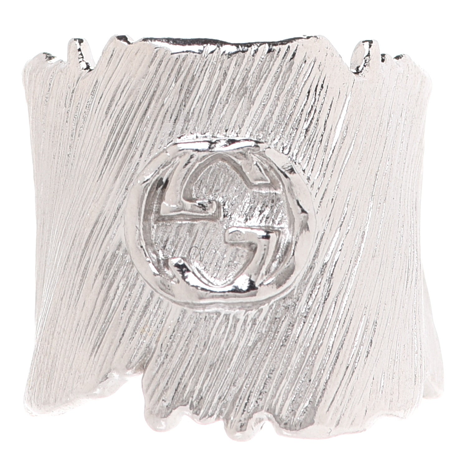 Gucci Metal GG Ring M Silver 1 of 5