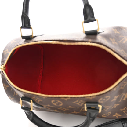 Louis Vuitton Monogram My World Tour Speedy Bandouliere 30 Black 5 of 12