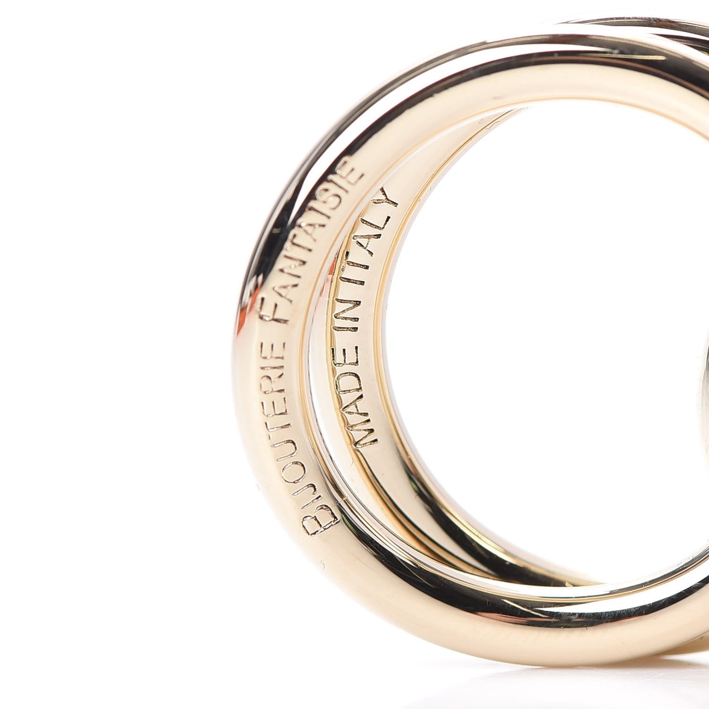 Permabrass Mors Scarf Ring Gold
