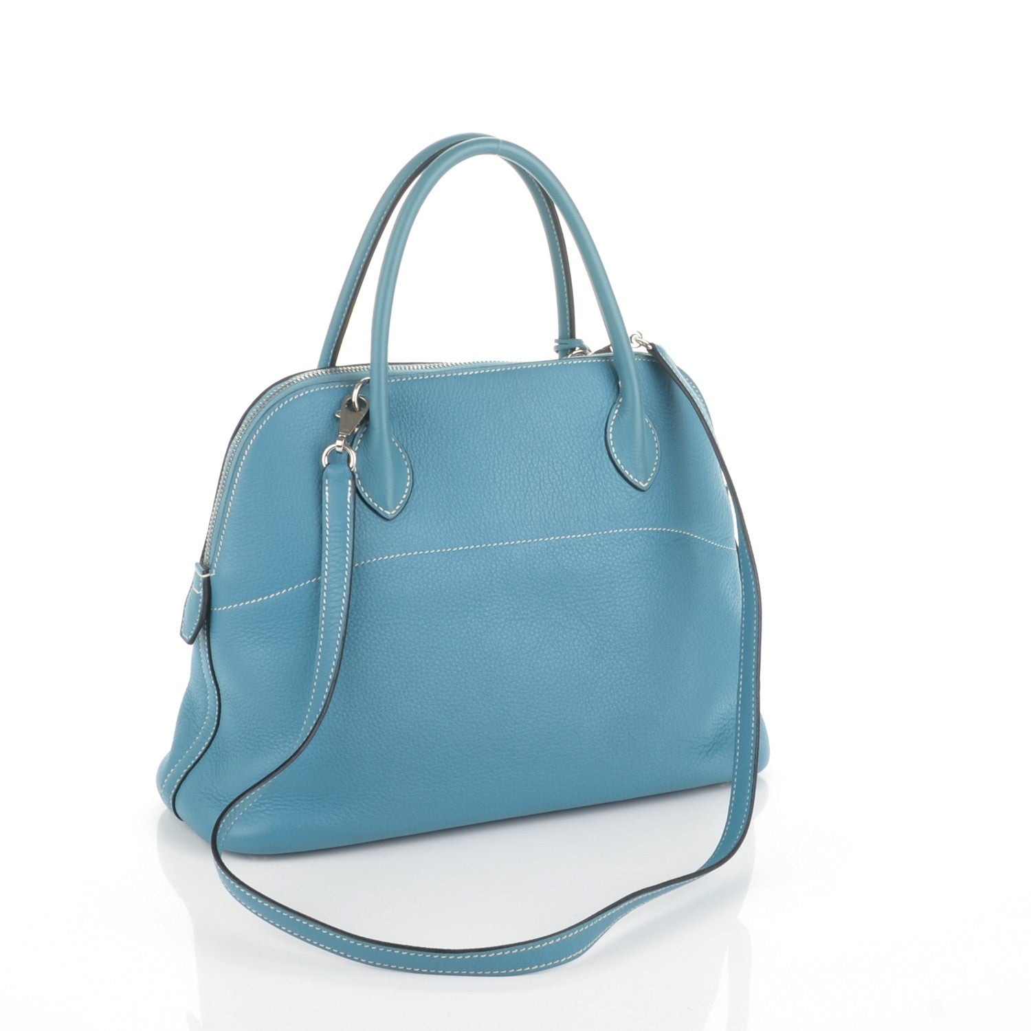 Hermes Taurillon Clemence Bolide 31 Blue Jean 3 of 6