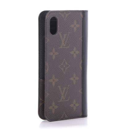 Louis Vuitton Monogram iPhone XS Max Folio Case Black 3 of 10