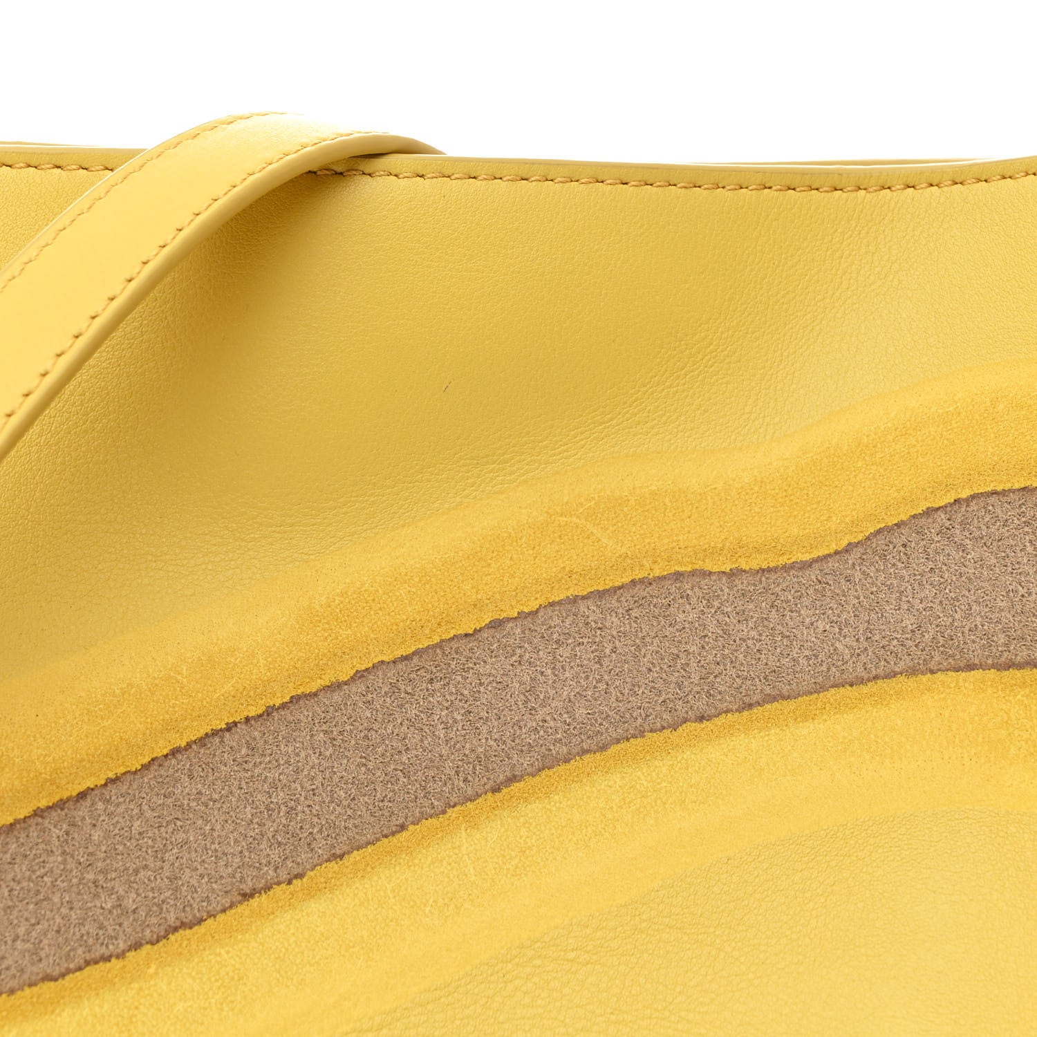 Loewe Nappa Calfskin Suede Medium Flamenco Surplus Knot Clutch Apple Green Pale Yellow 8 of 10