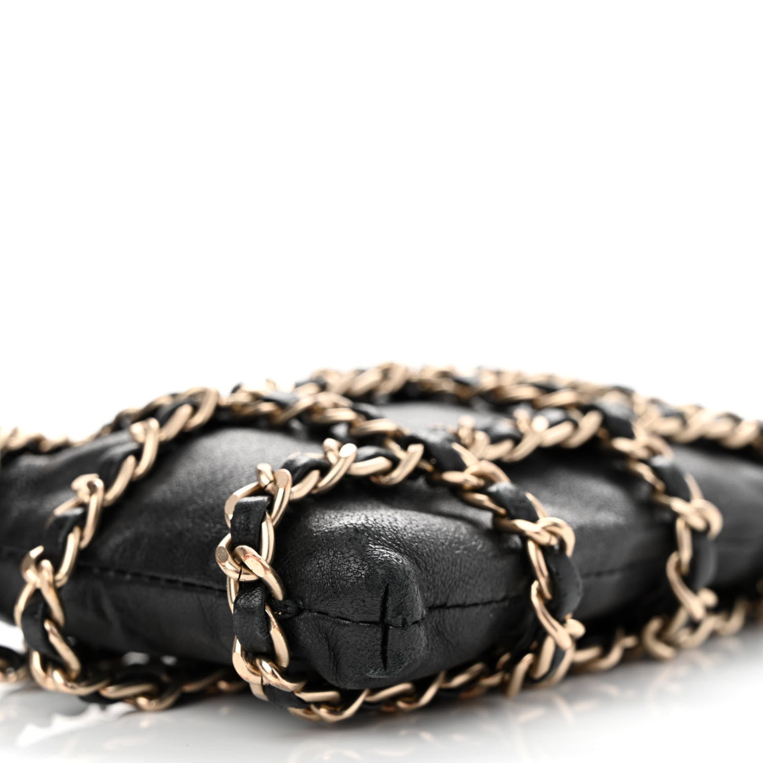 Chanel Lambskin Tech Me Out Clutch With Chain Black 11 of 12