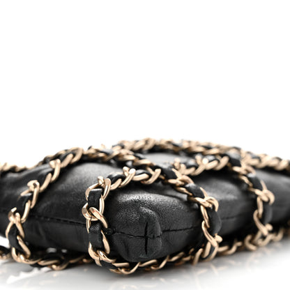 Chanel Lambskin Tech Me Out Clutch With Chain Black 11 of 12
