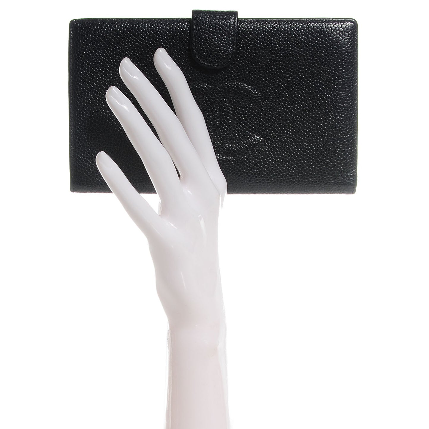 Caviar Timeless CC French Wallet Black