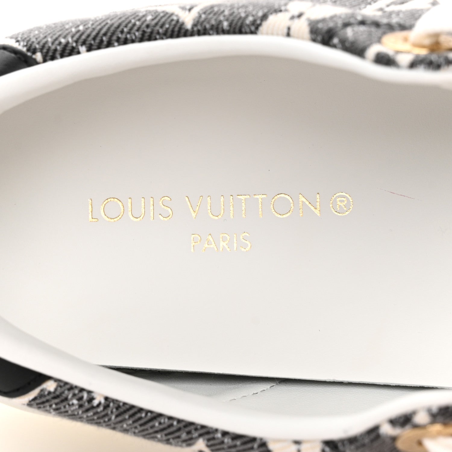Louis Vuitton Denim Monogram Time Out Sneakers 36 8 of 11