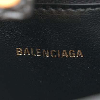 Balenciaga Shiny Super Supple Calfskin Crocodile Embossed Small XX Bag Black 6 of 10