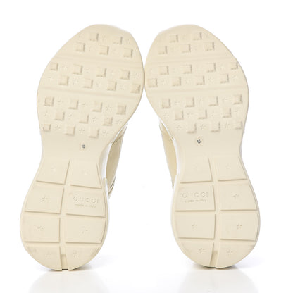 Gucci Calfskin Logo Mens Rhyton Sneakers 10 Ivory 5 of 9