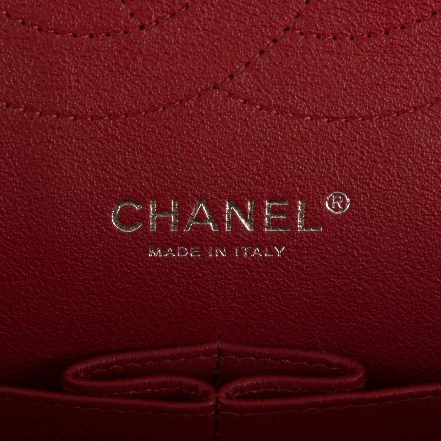 Caviar Quilted Jumbo Double Flap Red