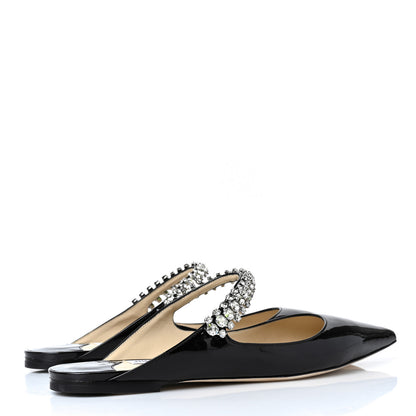 Jimmy Choo Patent Calfskin Bing 100 Mules 41 Black 4 of 7