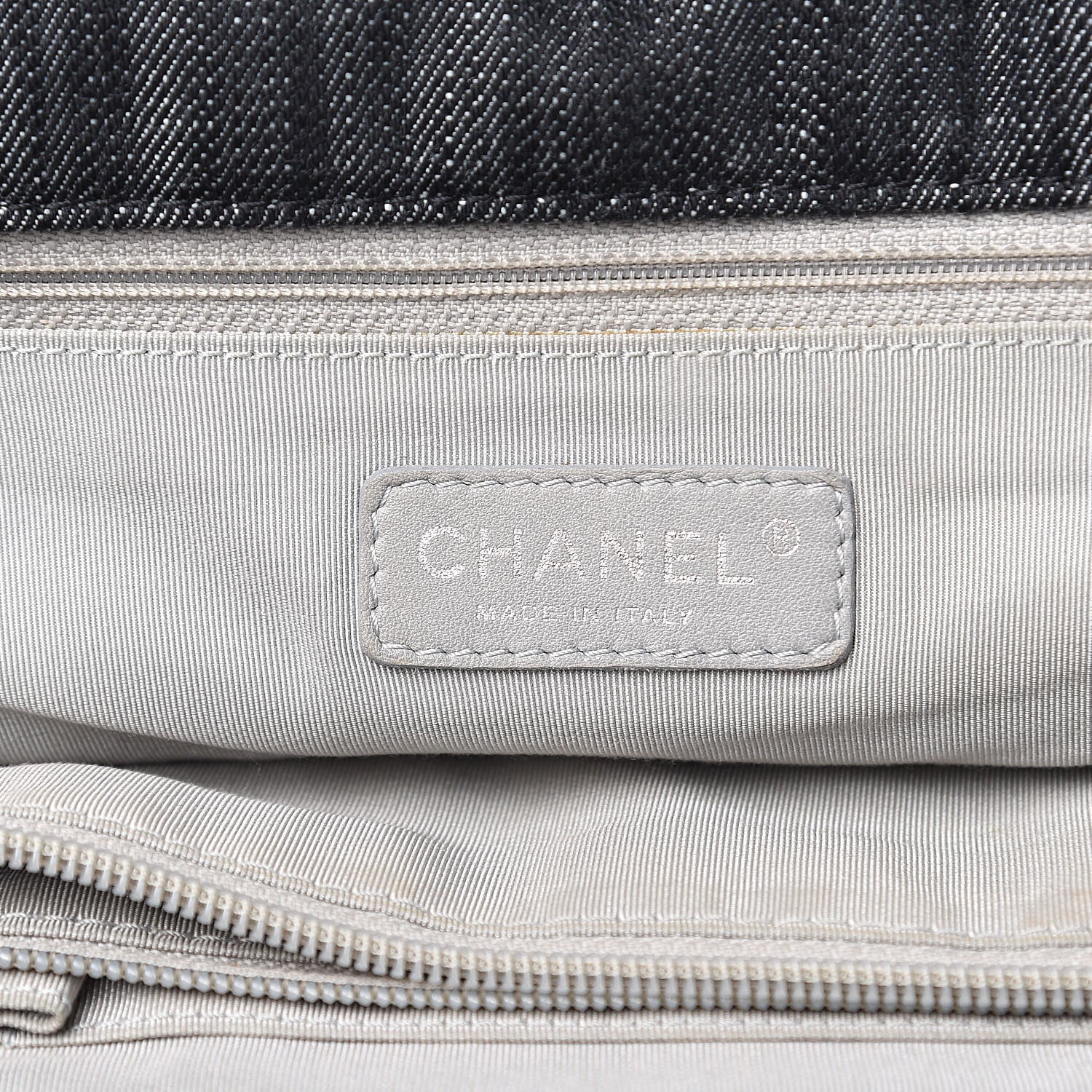Chanel Denim Quilted Stretch Spirit Messenger Bag 6 of 14