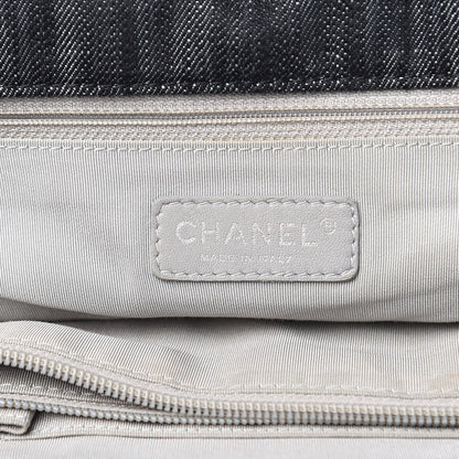 Chanel Denim Quilted Stretch Spirit Messenger Bag 6 of 14
