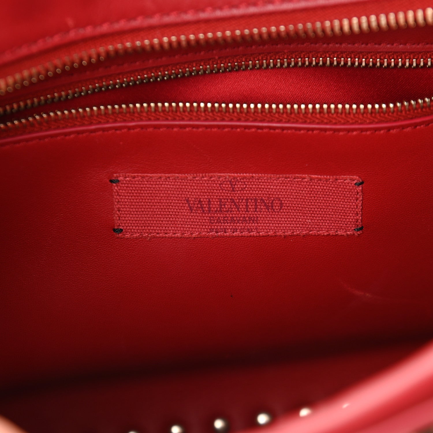 Valentino Garavani Vitello Rockstud Top Handle Satchel Rosso Valentino 8 of 8