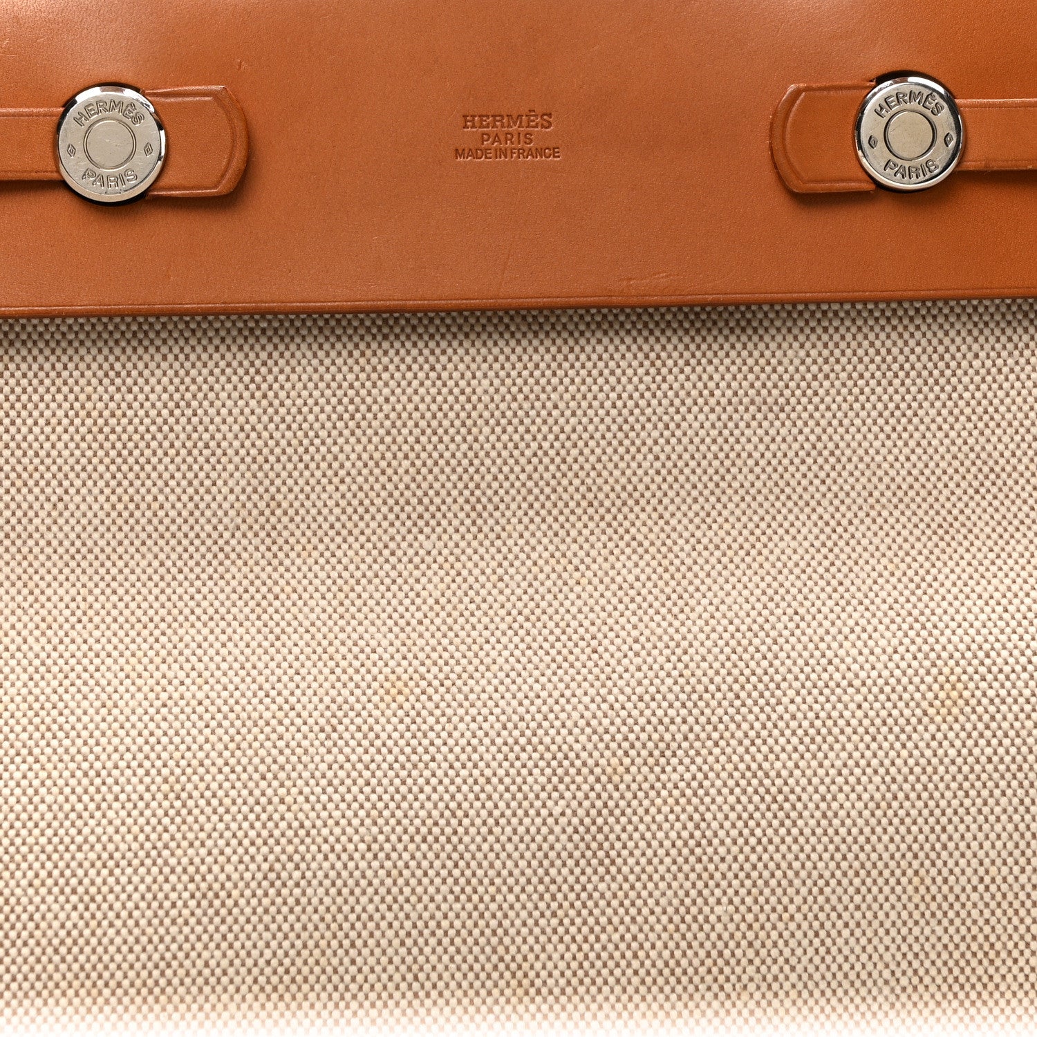 Hermes Toile Vache Hunter Herbag Cabas MM Natural 7 of 10