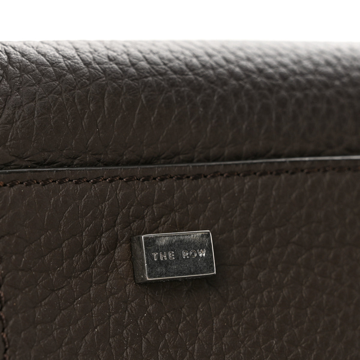 Grained Calfskin Soft Margaux 10 Bag Deep Brown