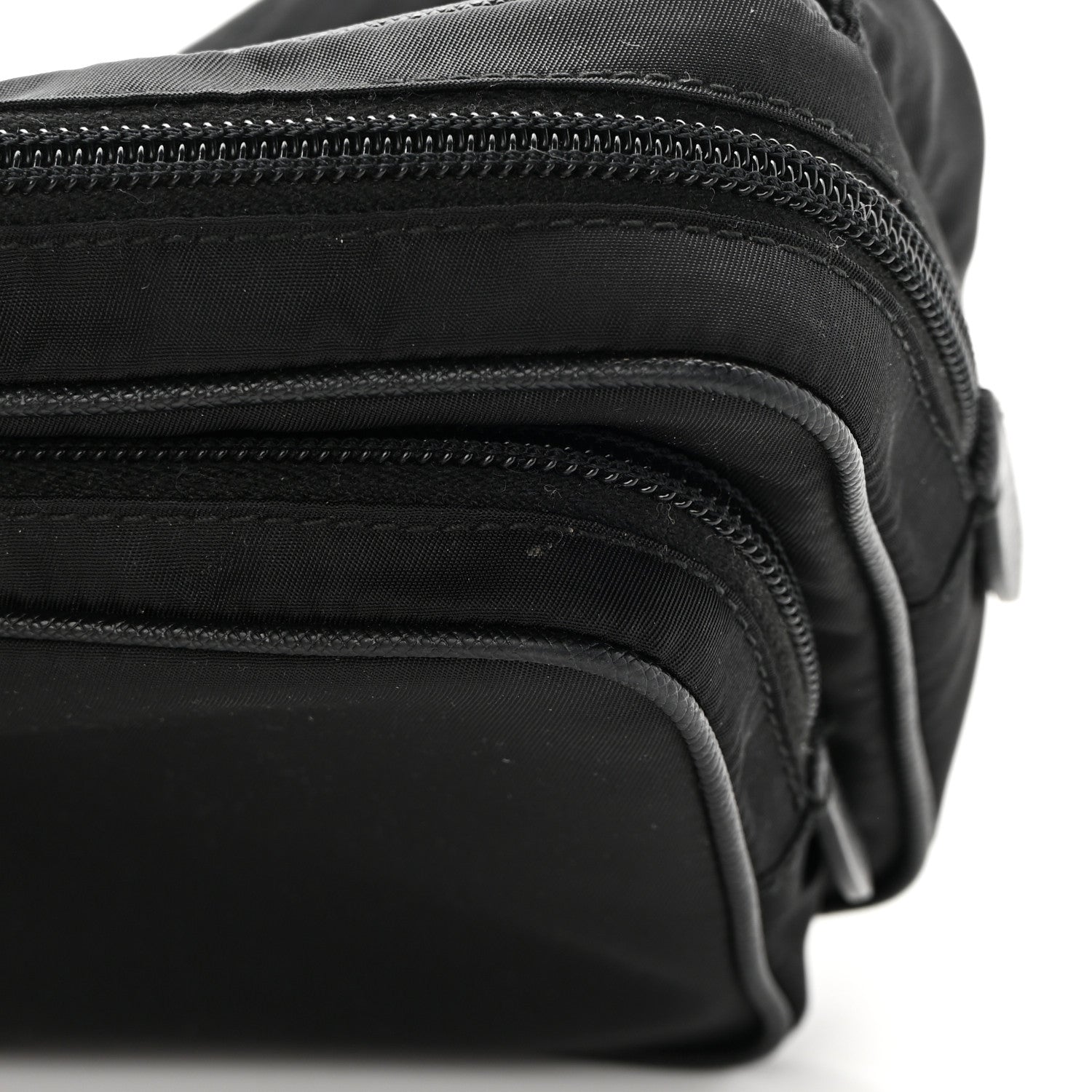 Prada Tessuto Nylon Saffiano Belt Bag Black 13 of 13