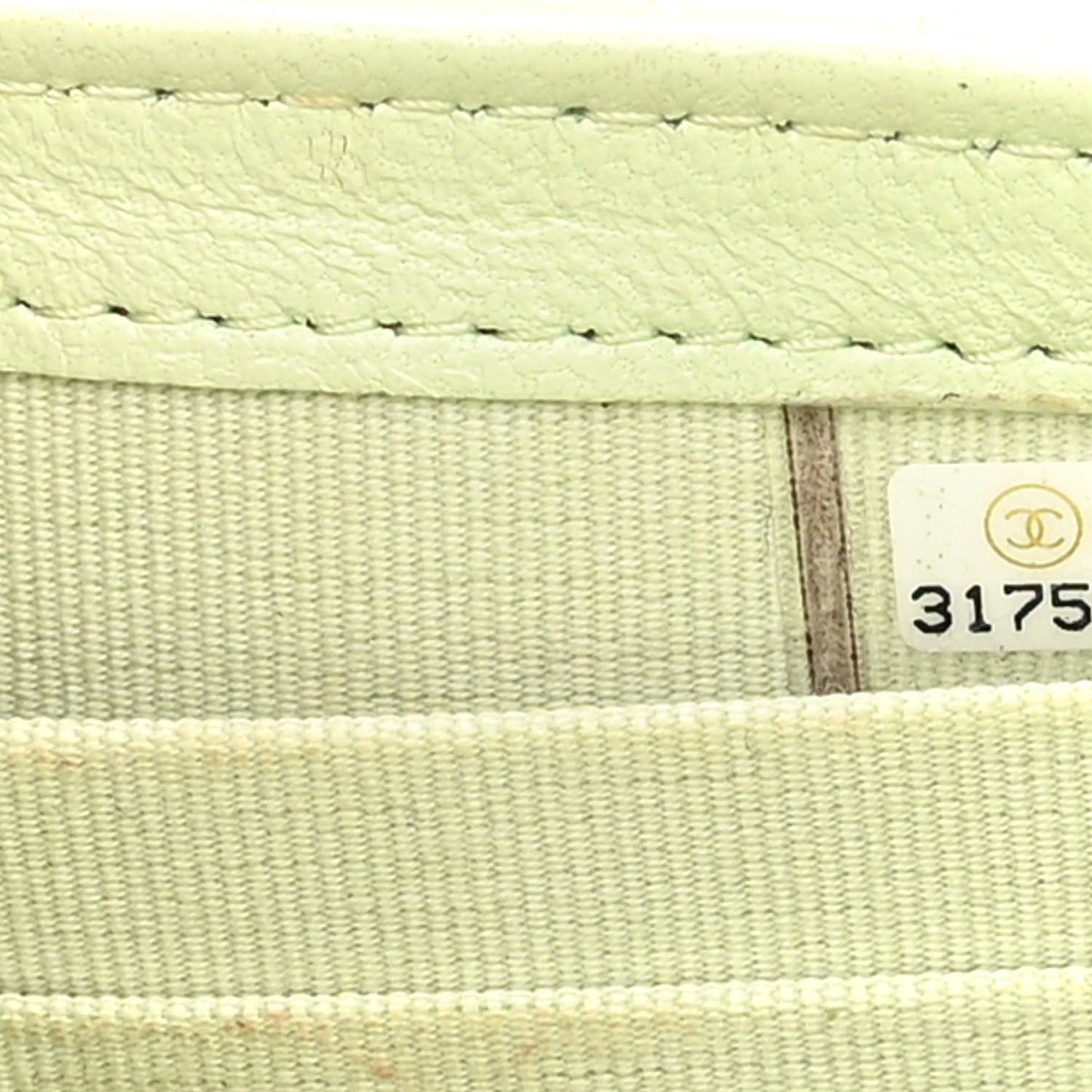 Lambskin Quilted Mini Trendy CC Chain Wallet Sea Green