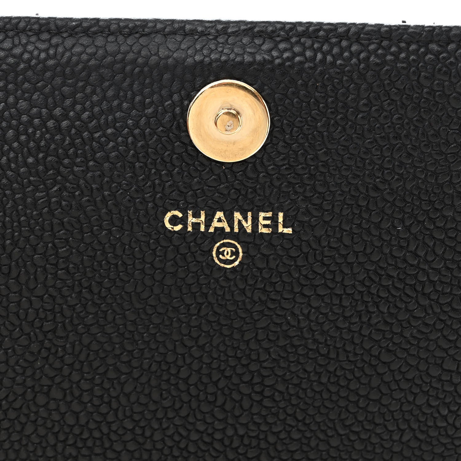 Chanel Caviar Quilted Square Wallet On Chain WOC Black 6 of 11